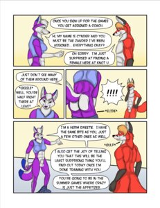 Rating: Explicit Score: 0 Tags: 2_tails abs animal_genitalia anthro balls black_body black_fur blue_body blue_compression_bra blue_ear_piercing blue_fur bottomless bottomwear bottomwear_down breasts butt canid canine clothed clothing coach college college_student comic compression_bra conjoined_speech_bubble cynder_nightshadow dialogue digital_media_(artwork) duo e621 ear_piercing english_text exclamation_point fox fully_sheathed fur genitals giggle gulp_(sound_effect) gynomorph hair hand_on_face hi_res inside intersex male mammal multi_tail multicolored_body multicolored_fur muscular muscular_male nude pants pants_down partially_clothed penis piercing public public_nudity purple_body purple_eyes purple_fur reaching_out red_body red_fur removing_bottomwear school sheath simple_background slide_(sound_effect) speech_bubble standing student sunitai swallowing tail teeth text topwear undressing white_body white_fur zander_softpaws User: bunchy7s