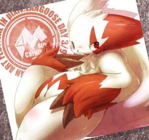 Rating: Questionable Score: 0 Tags: ambiguous_gender blush e621 fur generation_3_pokemon kimubota markings nintendo pokemon pokemon_(species) red_eyes red_markings slightly_chubby solo white_body white_fur zangoose zangoose_day User: bunchy7s