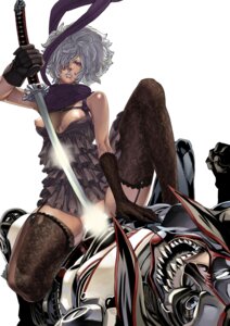 Rating: Explicit Score: 0 Tags: breasts dark-skinned_female dark_skin elbow_gloves female femdom garter_belt hair_over_one_eye katana new_destroyman ninja nipple_slip nipples no_more_heroes rule34 scarf shinobu_jacobs simple_background straddle zunta User: bunchy7s