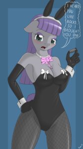 Rating: Questionable Score: 0 Tags: 2014 absurd_res anthro anthrofied armwear blue_eyes blush boulder_(mlp) breasts bunny_costume cleavage clothed clothing costume dialogue e621 earth_pony elbow_gloves english_text equid equine eyeshadow fake_ears fake_rabbit_ears female fishnet_clothing fishnet_legwear friendship_is_magic gloves hair handwear hasbro hi_res horse legwear lingerie long_hair makeup mammal maud_pie_(mlp) my_little_pony open_mouth pony purple_hair ribbons rock shirt_cuffs solo stockings teddy_(clothing) text ziemniax User: bunchy7s