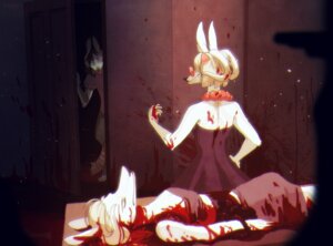 Rating: Questionable Score: 0 Tags: blood bodily_fluids canid canine corpse creepy death door e621 female fur gore group guts lingrimm male mammal open_door organs sahash the_crown_of_leaves white_body white_fur User: bunchy7s