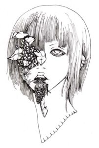 Rating: Explicit Score: 0 Tags: 1girls creepy ear_piercings earrings eye_penetration eye_socket_penetration female gore guro horror human iam insects jewelry medium_hair monochrome piercings rule34 short_hair sketch solo what User: bunchy7s