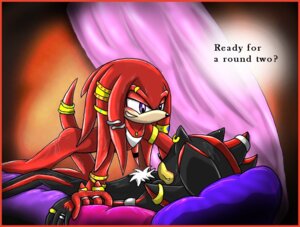 Rating: Questionable Score: 0 Tags: anthro border duo e621 echidna eulipotyphlan hedgehog jewelry knuckles_the_echidna male male/male mammal monotreme nude red_border sega shadow shadow_the_hedgehog sonic_the_hedgehog_(series) spacefoxy tail teasing User: bunchy7s