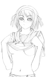 Rating: Explicit Score: 0 Tags: breasts clothing female monochrome no_bra osuzu_akiomi rule34 school_uniform serafuku shirt_lift sketch small_breasts suzumiya_haruhi suzumiya_haruhi_no_yuuutsu User: bunchy7s