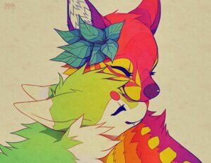 Rating: Safe Score: 0 Tags: 2013 ambiguous_feral ambiguous_gender back_tuft canid cel_shading circle_eyebrows closed_smile color_contrast colorful_theme countershade_face countershade_fur countershade_torso countershading cuddling cute_fangs daww deer digital_drawing_(artwork) digital_media_(artwork) dipstick_ears duo e621 ear_markings eyebrows eyelashes eyes_closed facial_markings falvie falvie_(character) fangs female_(lore) feral fionbri fluffy fruize fur fur_markings glistening glistening_nose green_body green_fur head_markings head_tuft inner_ear_fluff leaf leaf_on_head mammal markings mouth_closed multicolored_body multicolored_ears multicolored_fur neck_tuft nuzzling orange_body orange_countershading orange_fur orange_markings plant plant_on_head purple_body purple_fur purple_markings purple_nose red_body red_eyebrows red_fur red_nose shaded signature simple_background smile sparklefur spots spotted_body spotted_fur spotted_markings tan_background teeth tuft two_tone_body two_tone_fur warm_colors white_body white_countershading white_ear_tips white_fur white_inner_ear white_markings yellow_body yellow_countershading yellow_fur yellow_markings yellow_spots User: bunchy7s