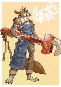 Rating: Safe Score: 0 Tags: 2011 4_toes 5_fingers anthro apron armwear athletic athletic_anthro athletic_male barefoot bottomwear brown_background canid canine canis character_request claws clothing colored detached_sleeves digital_drawing_(artwork) digital_media_(artwork) domestic_dog e621 engineer_(profession) eyewear eyewear_on_head feet finger_claws fingerless_gloves fingers full-length_portrait furious_(artist) glasses gloves goggles goggles_on_head handwear hi_res holding_object holding_tool humanoid_hands husky line_art mackenzie_river_husky male mammal mechanic nordic_sled_dog overalls overalls_only pants plantigrade portrait shaded shirtless simple_background solo spitz stagor55's_fursona tail toe_claws toes tools wearing_glasses wrench wrench_in_mouth User: bunchy7s