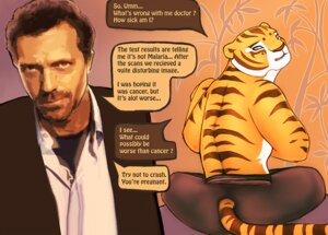 Rating: Safe Score: 0 Tags: anthro beard black_bottomwear black_clothing black_pants bottomwear clothed clothed_human clothed_male clothing colored crossover dialogue digital_media_(artwork) dreamworks duo e621 english_text facial_hair felid female female_anthro fur gregory_house hair house.m.d. human humor kung_fu_panda looking_back male male_human mammal markings master_tigress multicolored_body multicolored_fur orange_body orange_fur pantherine pants shanbazall short_hair sitting speech_bubble striped_body striped_fur striped_markings striped_tail stripes tail tail_markings tan_body tan_skin text tiger topless topless_anthro topless_female white_dress_shirt User: bunchy7s