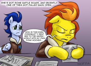 Rating: Safe Score: 0 Tags: blue_body blue_feathers duo e621 english_text equid equine feathered_wings feathers female feral friendship_is_magic hasbro horse mammal my_little_pony mythological_creature mythological_equine mythology pegasus pluckyninja pony soarin_(mlp) spitfire_(mlp) text wings wonderbolts_(mlp) User: bunchy7s