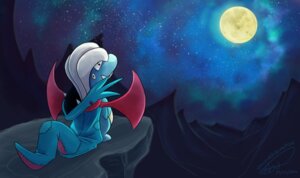 Rating: Safe Score: 0 Tags: ambiguous_gender bagon blue_body blue_skin clothing costume e621 generation_3_pokemon membrane_(anatomy) membranous_wings moon mountain night nintendo outside pokemon pokemon_(species) salamence shawnnl signature sky solo star starry_sky wings User: bunchy7s