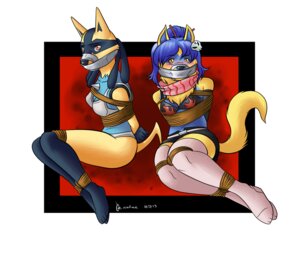 Rating: Questionable Score: 0 Tags: anthro bdsm belt blush bondage bone bottomwear bound bra breasts canid canine clothed clothing duo e621 fan_character female flame_bikini flame_pattern footwear gag gagged generation_4_pokemon jimborb legwear looking_at_viewer lucario mammal muzzle_(object) muzzled nintendo panties pokemon pokemon_(species) rope scarf shiny_pokemon skirt skull socks stockings tail tape tape_gag tape_muzzle underwear User: bunchy7s
