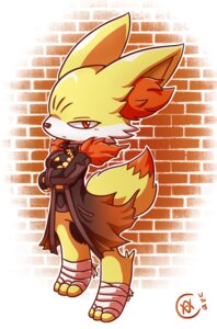 Rating: Safe Score: 0 Tags: 2013 ambiguous_gender anthro anthrofied canid canine cheek_tuft clothed clothing coat digital_media_(artwork) dipstick_tail e621 facial_tuft featureless_crotch fennekin fur generation_6_pokemon inner_ear_fluff mammal markings mostly_clothed_anthro nintendo orange_eyes partially_clothed pokemon pokemon_(species) pokemorph red_eyes red_inner_ear_fluff solo tail tail_markings topwear tuft vavacung wrapped_feet wrappings yellow_body yellow_fur User: bunchy7s