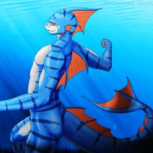 Rating: Safe Score: 0 Tags: 1:1 anthro aquatic claws e621 fish hi_res hollywoodblues male nude scalie solo tail teeth underwater water User: bunchy7s