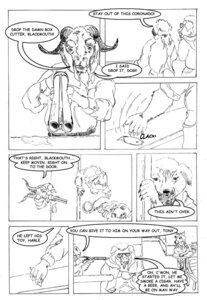 Rating: Questionable Score: 0 Tags: black_and_white bovid box_cutter caprine comic deer dialogue domestic_pig e621 english_text goat gun knife male mammal monochrome mulefoot ranged_weapon shotgun slop suid suine sus_(pig) text weapon wild_boar User: bunchy7s