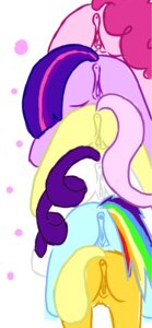 Rating: Explicit Score: 0 Tags: 2011 anonthemust anus applejack_(mlp) blue_body blue_fur butt digital_media_(artwork) e621 equid equine faceless_character faceless_female female feral fluttershy_(mlp) friendship_is_magic fur genitals group hasbro hi_res horse mammal mane_six_(mlp) multicolored_tail my_little_pony pinkie_pie_(mlp) pony purple_body purple_fur rainbow_dash_(mlp) rainbow_tail rarity_(mlp) tail twilight_sparkle_(mlp) vulva User: bunchy7s