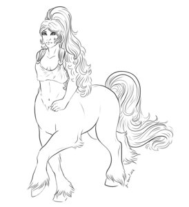 Rating: Safe Score: 0 Tags: 2012 black_and_white breasts centaur clothing e621 equid equid_taur european_mythology female fur greek_mythology hair hooves humanoid_taur line_art looking_at_viewer mammal mammal_taur maya_gavern monochrome monster_girl_(genre) mythology ponytail quadruped seraphimmoonshadow shirt solo standing tail taur topwear User: bunchy7s