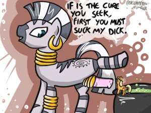 Rating: Explicit Score: 0 Tags: 4:3 abstract_background applejack_(mlp) blonde_hair blue_eyes cauldron clothing cowboy_hat crossgender cutie_mark duo e621 earth_pony english_text equid equine erection female feral friendship_is_magic fur genitals grey_body grey_fur gynomorph hair hasbro hat headgear headwear horse intersex larger_gynomorph larger_intersex mammal my_little_pony onihidden orange_body orange_fur penis pony ring simple_background size_difference smaller_female stripes tail text zebra zecora_(mlp) User: bunchy7s