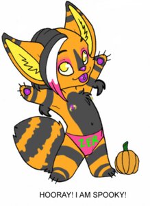 Rating: Safe Score: 0 Tags: anthro barefoot biped black_body black_fur black_hair briefs bulge canid chest_tuft chibi claws clothed clothing e621 english_text eyeliner feet fluffy fluffy_tail food front-print_briefs fruit fur glamfur hair half_bald inner_ear_fluff kaku_q._spookaboo low_res makeup male mammal multicolored_hair nipple_piercing nipples orange_body orange_fur paws piercing pink_briefs pink_clothing pink_eyeliner pink_hair pink_underwear plant print_briefs print_clothing print_underwear pumpkin raised_arm simple_background solo sparklefur standing stripes tail text tongue tongue_piercing topless tuft underwear white_background white_hair yellow_body yellow_eyes yellow_fur zeriara User: bunchy7s
