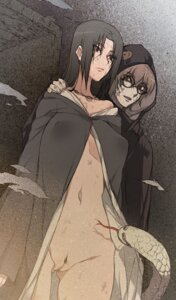 Rating: Explicit Score: 0 Tags: akatsuki_(naruto) belly black_hair breasts cloak corpse female fingernails fingers glasses hand_on_shoulder long_hair male naruto naruto_(series) navel necklace pussy red_eyes rule34 rule_63 scar snake straight_hair tattoo uchiha_itachi vagina yakushi_kabuto zokenwatarushi User: bunchy7s