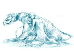 Rating: Safe Score: 0 Tags: adjuchas asian_mythology bleach_(series) blue_and_white deity duo e621 east_asian_mythology eyes_closed grimmjow_jaegerjaquez hollow_(bleach) ichigo_kurosaki japanese_mythology lying male monochrome mythology romantic romantic_couple shinigami simple_background sitting sleeping spanish_text tail text translated User: bunchy7s