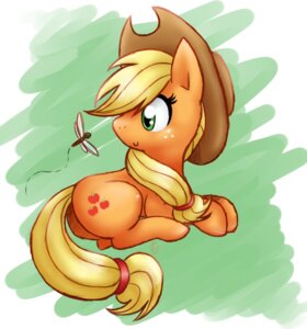 Rating: Safe Score: 0 Tags: applejack_(mlp) arthropod blonde_hair clothing dragonfly e621 earth_pony equid equine female fenneklns feral friendship_is_magic green_eyes hair hasbro hat headgear headwear horse insect lying mammal my_little_pony pony ribbons simple_background solo tail toony User: bunchy7s