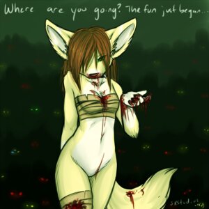 Rating: Questionable Score: 0 Tags: 1:1 ajna anthro beckoning blood bodily_fluids bottomless canid canine chest_wraps clothed clothing collar dialogue e621 english_text eye_through_hair female fennec_fox fox gesture hair hair_over_eye mammal one_eye_obstructed skimpy solo spiked_collar spikes tail text translucent translucent_hair true_fox wraps User: bunchy7s