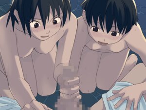 Rating: Explicit Score: 0 Tags: black_hair blush censored female flat_chest handjob hate_shinaku_aoi_kono_sora_no_shita_de homura_yuuka male matsukura_ai multiple_females multiple_girls nude penis rule34 short_hair takamichi yuka_homura User: bunchy7s