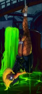 Rating: Explicit Score: 0 Tags: arms_behind_back black_canary blonde_hair bondage dc dc_comics female fishnet_stockings gag gagged green_arrow_(series) mdv peril rule34 suspension torn_clothes User: bunchy7s