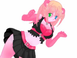 Rating: Questionable Score: 0 Tags: alternative_fashion anthro bear belt bottomwear clothing dutch_angle e621 female giant_panda heterochromia kinkyz mammal pink_clothing short simple_background skirt solo white_background User: bunchy7s
