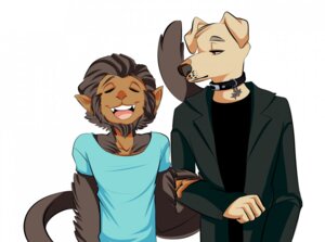 Rating: Safe Score: 0 Tags: anthro anthro_on_anthro black_collar blind canid canine canis collar disability domestic_dog duo e621 eyes_closed fur hair haplorhine harley_(mitarashi) hug male male/male mammal mitarashi monkey open_mouth primate ryland_(mitarashi) simple_background teeth tongue white_background User: bunchy7s
