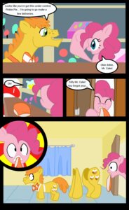 Rating: Safe Score: 0 Tags: 2013 absurd_res blue_eyes bow_(feature) bow_tie clothing comic counter cutie_mark dialogue duo e621 earth_pony english_text equid equine eyes_closed female feral friendship_is_magic fur green_eyes hair hapoppo hasbro hat headgear headwear hi_res horse long_hair looking_at_viewer looking_back male mammal mr._cake_(mlp) my_little_pony open_mouth orange_hair pink_body pink_fur pink_hair pinkie_pie_(mlp) pony shocked smile text User: bunchy7s