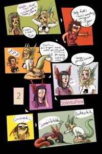 Rating: Questionable Score: 0 Tags: 2012 2:3 animal_humanoid black_hair blonde_hair blush breasts brown_hair clothing comic dialogue digital_media_(artwork) dragon dragon_humanoid duo e621 english_text fangs female hair hi_res humanoid mammal mythological_creature mythological_scalie mythology scalie shirt shocked smile stilettopink tail teeth text topwear transformation watsup User: bunchy7s