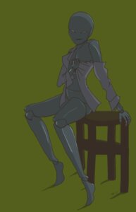 Rating: Explicit Score: 0 Tags: 1girls artist_request artist_signature bald banished_quasiroyal black_lips black_queen black_queen_(homestuck) black_skin breasts carapacian clothing female green_background homestuck looking_at_viewer ms_paint_adventures no_nipples rule34 smile snowman_(homestuck) solo source_request stool User: bunchy7s