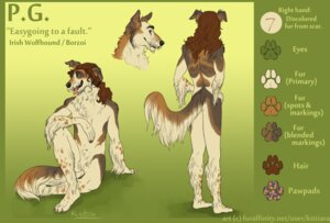 Rating: Explicit Score: 0 Tags: 2010 animal_genitalia anthro balls biped borzoi brown_hair canid canine canis domestic_dog e621 english_text fully_sheathed genitals hair hunting_dog hybrid irish_wolfhound kittiara long_hair male mammal model_sheet nude p.g._(daswuetend) sheath sighthound solo spots tail text tongue User: bunchy7s