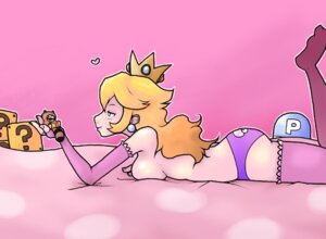 Rating: Questionable Score: 0 Tags: blonde_hair blue_eyes breasts crown doll elbow_gloves female fingerless_gloves gloves heart long_hair lying mario mario_(series) momorodent naughty_face nintendo on_stomach panties princess_peach rule34 sideboob smile straight_hair super_mario_bros._3 tanooki_mario tanooki_suit thighhighs topless underwear User: bunchy7s