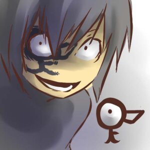 Rating: Safe Score: 0 Tags: 1:1 1_eye bangs black_eyes clothed clothing cosplay dot_eyes duo e621 eye_creature generation_2_pokemon gradient_background grey_clothing grey_hair grey_topwear hair hitec human letter_creature light_body light_skin looking_at_viewer male mammal nintendo not_furry open_mouth pokemon pokemon_(species) pupils simple_background simple_eyes small_pupils teeth topwear unown_(pokemon) unown_f yellow_body yellow_skin User: bunchy7s