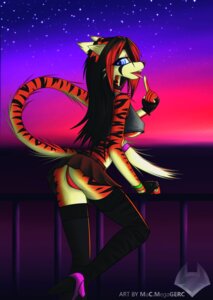 Rating: Safe Score: 0 Tags: anthro blue_eyes cherry_(macmegagerc) clothed clothing detailed_background e621 felid female footwear furgonomics hi_res high_heels legwear looking_at_viewer macmegagerc mammal pantherine shoes solo sunset tail tail_through_skirt thigh_highs tiger tongue tongue_out User: bunchy7s Rating: Safe Score: 0 Tags: anthro blue_eyes cherry_(macmegagerc) clothed clothing detailed_background e621 felid female footwear furgonomics hi_res high_heels legwear looking_at_viewer macmegagerc mammal pantherine shoes solo sunset tail tail_through_skirt thigh_highs tiger tongue tongue_out User: bunchy7s