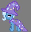 Rating: Safe Score: 0 Tags: alpha_channel animated animated_gif cape clothing cool_colors desktop_ponies e621 equid equine female feral friendship_is_magic hasbro hat headgear headwear horse low_res mammal my_little_pony pony quadruped short_playtime simple_background solo sprite thumbnail transparent_background trixie_(mlp) wizard_hat yamino User: bunchy7s