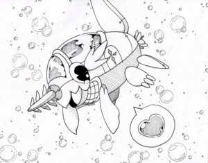 Rating: Safe Score: 0 Tags: ambiguous_gender aquatic bandai_namco black_and_white bubble claws digimon digimon_(species) e621 feral fin heart_symbol horn living_machine machine mammal monochrome open_mouth pinniped propeller siliconechinchilla solo submarimon submarine swimming underwater vehicle water watercraft User: bunchy7s