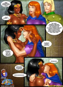Rating: Explicit Score: 0 Tags: 2girls biting_lip black_hair blonde_hair breasts comic dark-skinned_female dark_skin diana_the_acrobat dungeons_and_dragons dungeons_and_dragons_(cartoon) female forgotten_realms hank_the_ranger interracial kissing lesbian_kiss multiple_females multiple_girls portuguese_text rule34 seiren sheila_the_thief spanish_text topless yuri User: bunchy7s