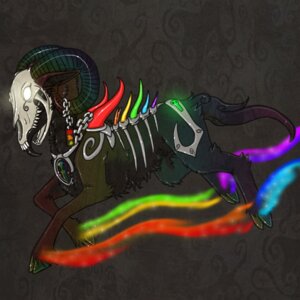 Rating: Questionable Score: 0 Tags: 1:1 2012 bone bovid caprine caprine_demon creepy death demon digitigrade e621 feral glowing glowing_hooves goat_demon grey_hooves hooves iridescent iridescent_fur iridescent_hooves iridescent_horn light_streak male mammal metal monster quadruped rainbow skeleton skull solo spikes tail tongue undead vonder vonderdevil User: bunchy7s