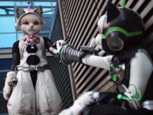 Rating: Safe Score: 0 Tags: 2012 ambiguous_gender anthro clothing costume domestic_cat duo e621 felid feline felis fursuit grandfathered_content mammal real what xpigux User: bunchy7s