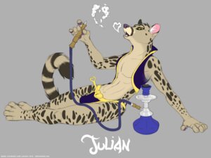 Rating: Questionable Score: 0 Tags: 2013 anthro chastity_belt chastity_device chastity_key clothing e621 genet gold_(metal) gold_chastity_belt gold_chastity_device harem harem_outfit hookah julian_carmine key kobi_lacroix lock male mammal phallic_chastity_device smoke smoking solo thong underwear viverrid User: bunchy7s