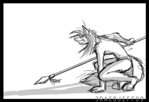 Rating: Safe Score: 0 Tags: angry anthro bottomwear canid canine canis clothing crouching dracojeff e621 glare greyscale hair loincloth male mammal melee_weapon monochrome polearm red_wolf sketch snarling solo staff tail underwear weapon wolf wolf_nanaki User: bunchy7s