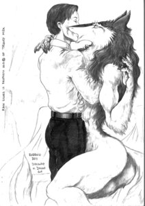 Rating: Questionable Score: 0 Tags: 2011 anthro butt dracogen duo e621 female graphite_(artwork) greyscale hi_res human human_on_anthro interspecies kissing male mammal monochrome muscular rain_silves sergal simple_background tail traditional_media_(artwork) white_background User: bunchy7s