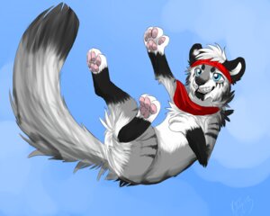 Rating: Safe Score: 0 Tags: accessory blue_eyes canid canine e621 feral headband kitekraschu male mammal pawpads paws solo User: bunchy7s