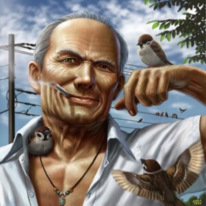 Rating: Safe Score: 0 Tags: 1:1 2009 ambiguous_gender avian beak bird body_hair chest_hair cigarette detailed detailed_background e621 eurasian_tree_sparrow feral group human jewelry leaf male mammal matataku necklace oscine passerine power_lines realistic smoke smoking sparrow User: bunchy7s