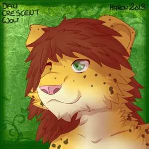 Rating: Safe Score: 0 Tags: 1:1 2013 anthro brown_hair cheetah dancrescentwolf e621 felid feline fur green_eyes hair male mammal nsti one_eye_closed smile solo wink yellow_body yellow_fur User: bunchy7s