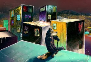 Rating: Questionable Score: 0 Tags: 2010 alcohol anthro being_watched beverage binoculars canid canine city cityscape clothing colorful_theme detailed_background digital_media_(artwork) digital_painting_(artwork) e621 food group hi_res hoodie looking_at_another male mammal night on_roof painting_(artwork) rain420 rooftop sky solo_focus star starry_sky tail topwear User: bunchy7s