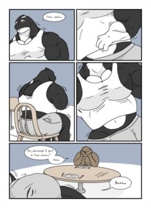 Rating: Questionable Score: 0 Tags: anthro aquatic bear biceps big_muscles big_pecs body_size_growth breakfast brown_body brown_fur bulge cetacean chair clothed clothing comic dialogue dolphin e621 english_text fur furniture growth kitchen male mammal multicolored_body muscle_growth muscular muscular_anthro muscular_arms muscular_male oceanic_dolphin orca pecs plate sitting size_transformation stupidgit text toothed_whale transformation User: bunchy7s