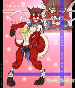 Rating: Questionable Score: 0 Tags: anthro biped black-rat bottomwear breasts canid canine capcom clothing e621 feet female footwear fox hindpaw legwear mammal muscular muscular_anthro muscular_female pants paws sakura_(character) shoes socks solo street_fighter tail torn_clothing transformation zoom_layer User: bunchy7s
